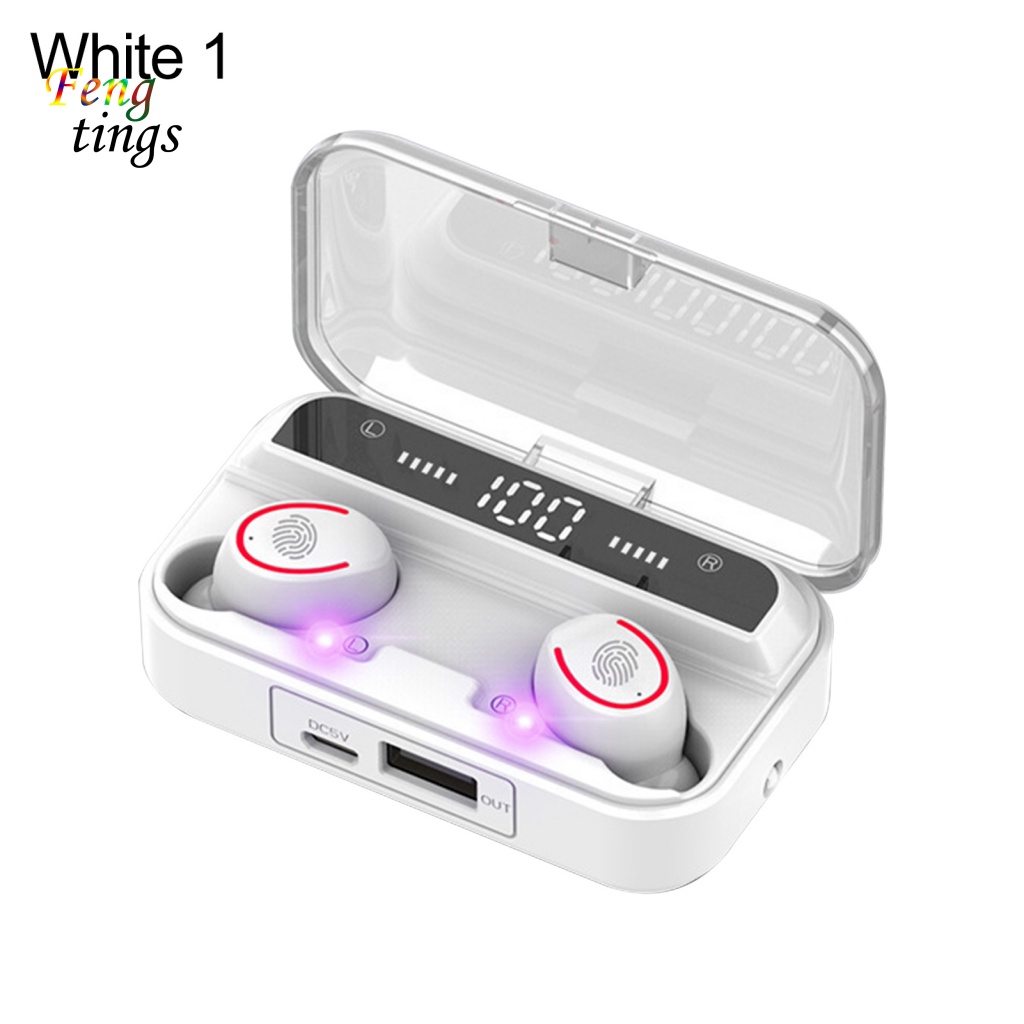 Tai Nghe Nhét Tai F9-3 Bluetooth 5.1 Âm Thanh HiFi 9D Và Phụ Kiện