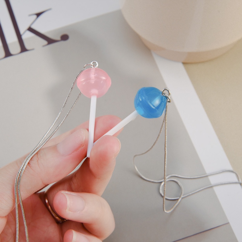 Vòng cổ Choker Mặt Kẹo Mút Màu Sắc Ngọt Ngào Dễ Điều Chỉnh Thời Trang Cho Nữ