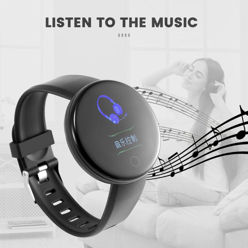 Vòng đeo tay thông minh D18S Thông tin không dây Nhắc nhở tập thể dục Theo dõi giấc ngủ Nhịp tim Đồng hồ thông minh Máy đếm bước cuộc gọi