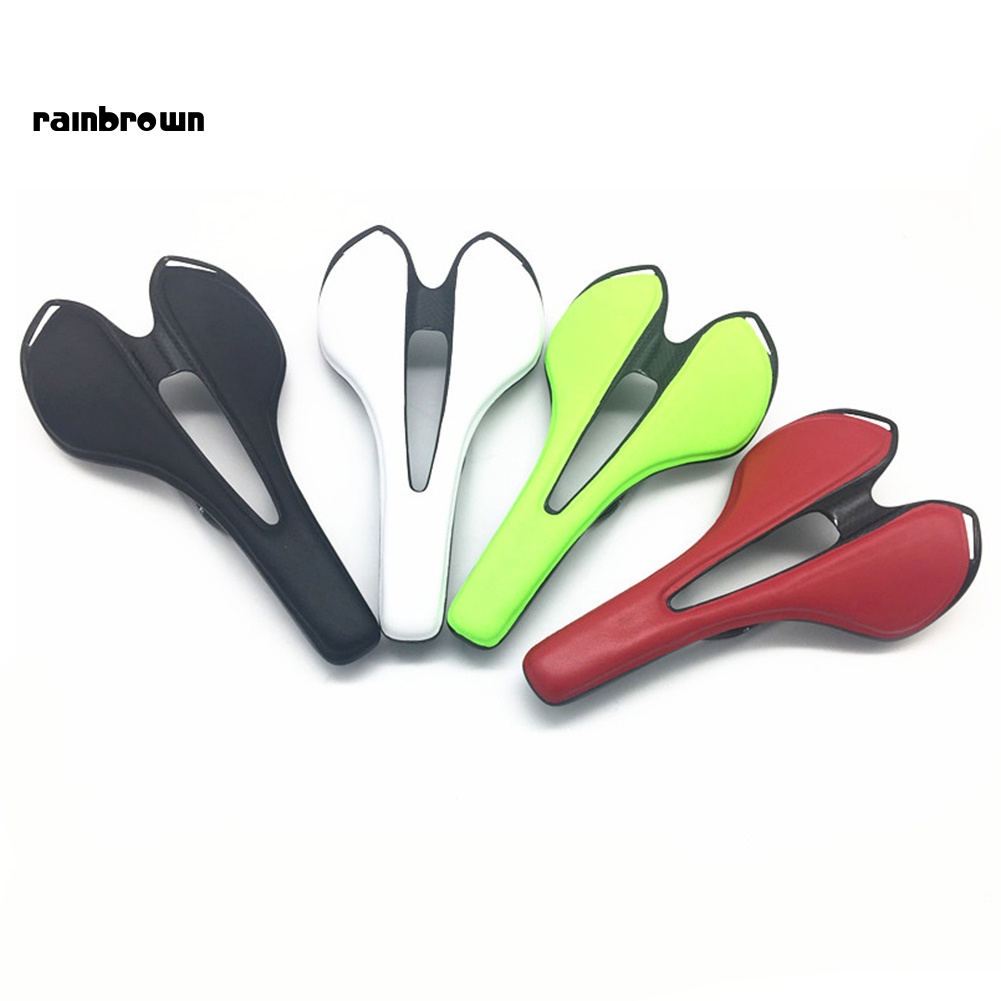 Yên Xe Đạp Leo Núi Bằng Da + Sợi Carbon Cao Cấp