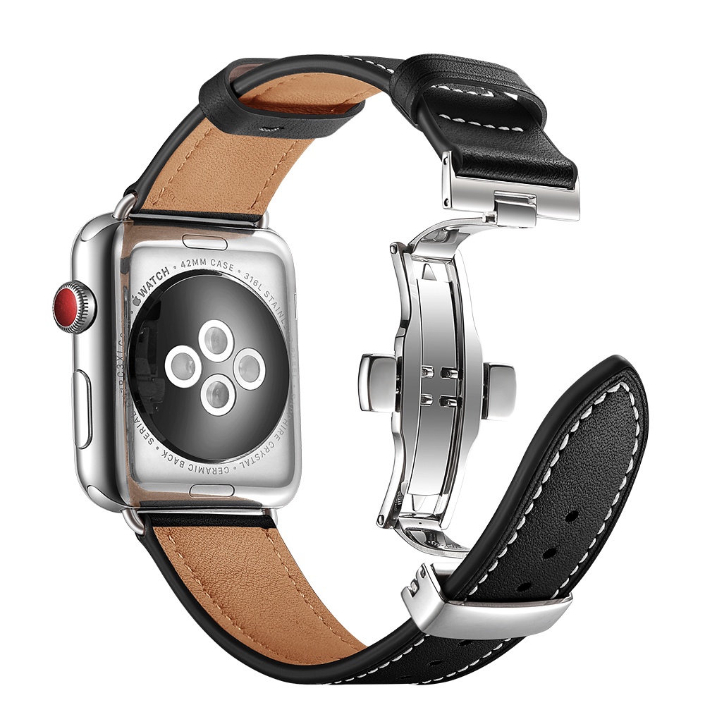 Dây Đeo Bằng Da Thật Cho Đồng Hồ Thông Minh Apple watch 8 7 6 5 4 3 2 iwatch series 49mm 45mm 44mm41mm42mm40mm38mm