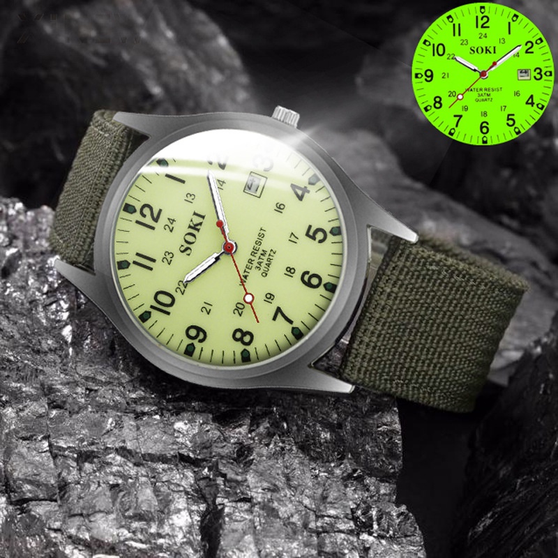 Đồng Hồ Đeo Tay Phát Sáng Thời Trang Cho Nam Và Nữ