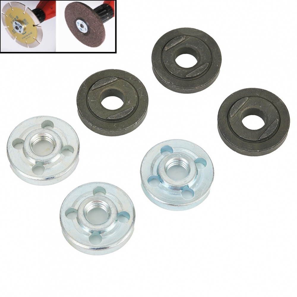 Bộ 6 Đai Ốc Khóa Bên Trong Bằng Thép Chất Lượng Cao Cho Máy Mài Góc 100 Loại