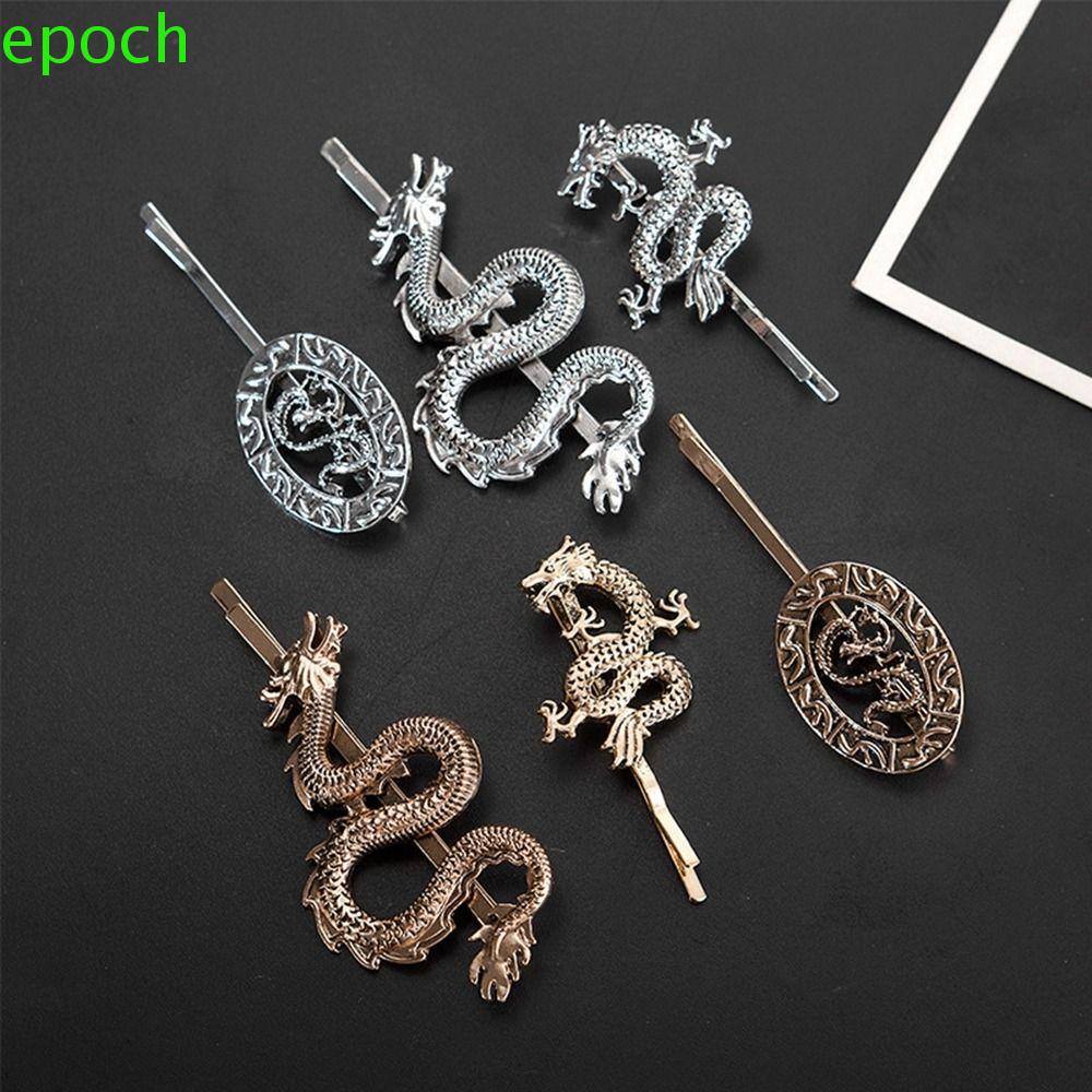 Epoch Kẹp Tóc Hình Rồng Phong Cách Punk Sáng Tạo|Trâm Cài Tóc Thiết Kế Đơn Giản Phong Cách Trung Hoa Cho Nữ