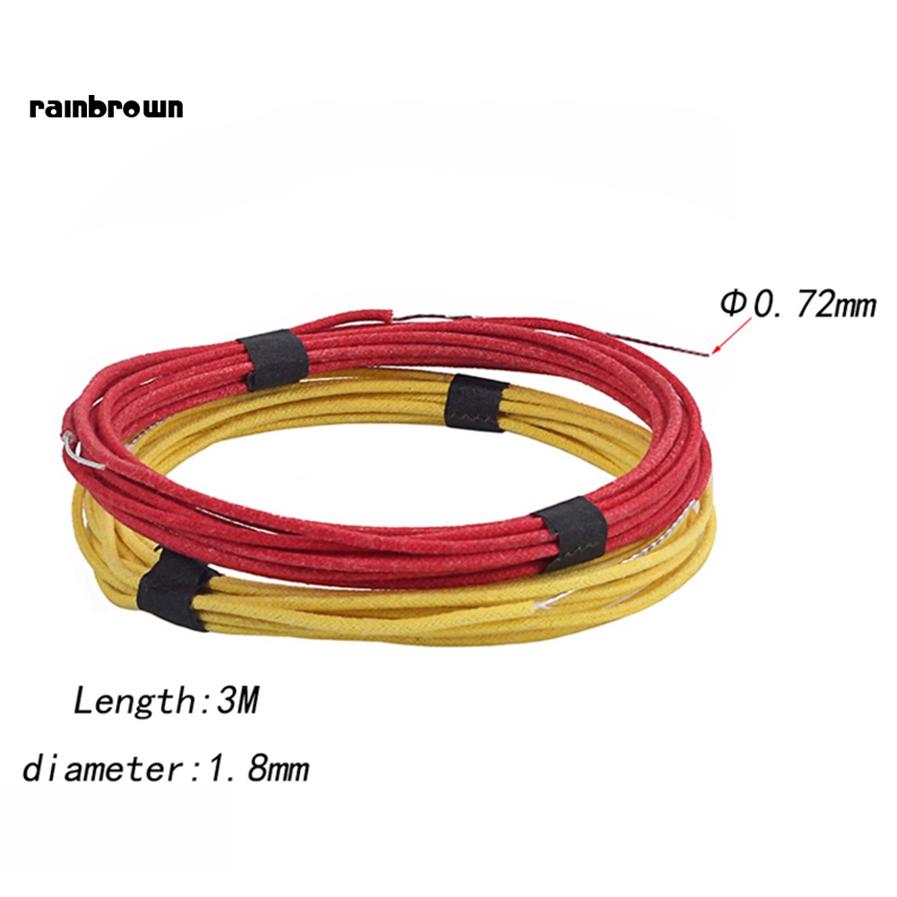 &lt; Rainbrown &gt; Dây Cáp Lõi Đơn Che Phủ Toàn Diện Bằng Vải Kiểu Vintage Cho Đàn Guitar