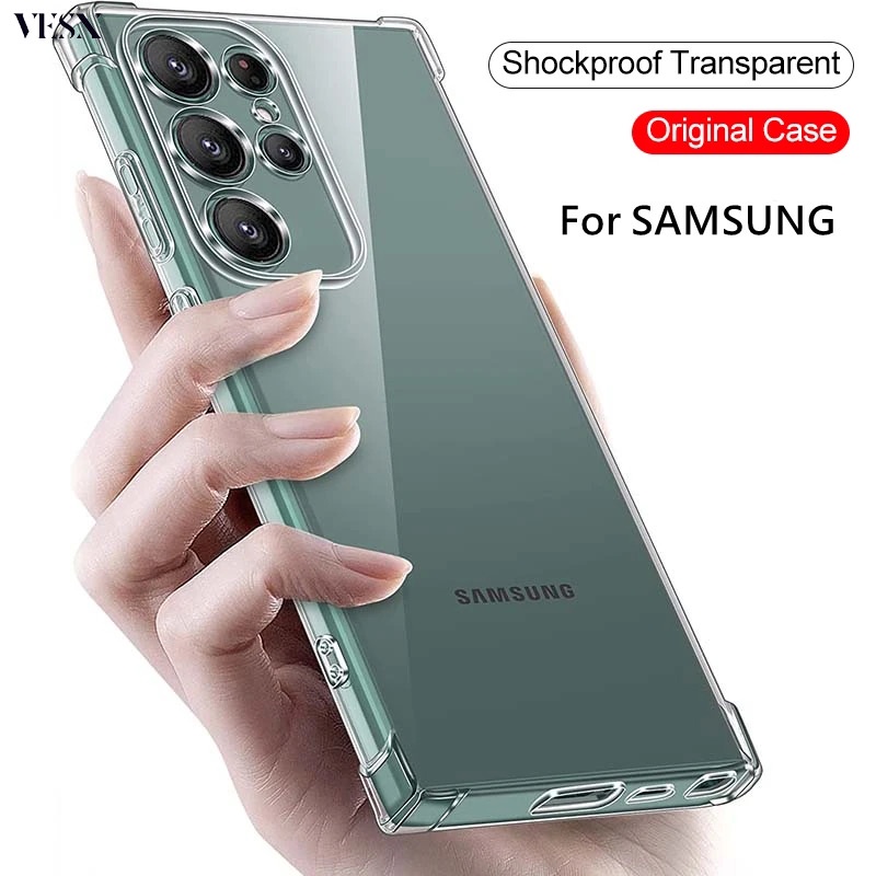 Ốp chống sốc ốp chống va đập trong suốt silicon cho Samsung ss Galaxy S23 S22 S21 S20 FE S10 Note 20 Ultra 10 Plus Pro 5G 4G 2023