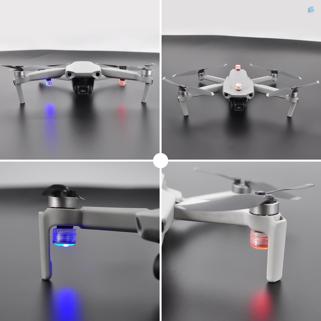 Đèn Flash Cảnh Báo Màu Đỏ / Xanh Dương Độ Sáng Cao Có Pin Thay Thế Cho DJI Mavic Mini / FPV
