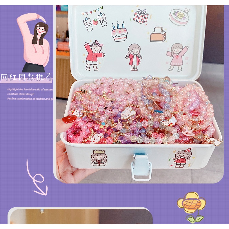 Vòng Tay Chuỗi Hạt Thiết Kế Dễ Thương Cho Bé