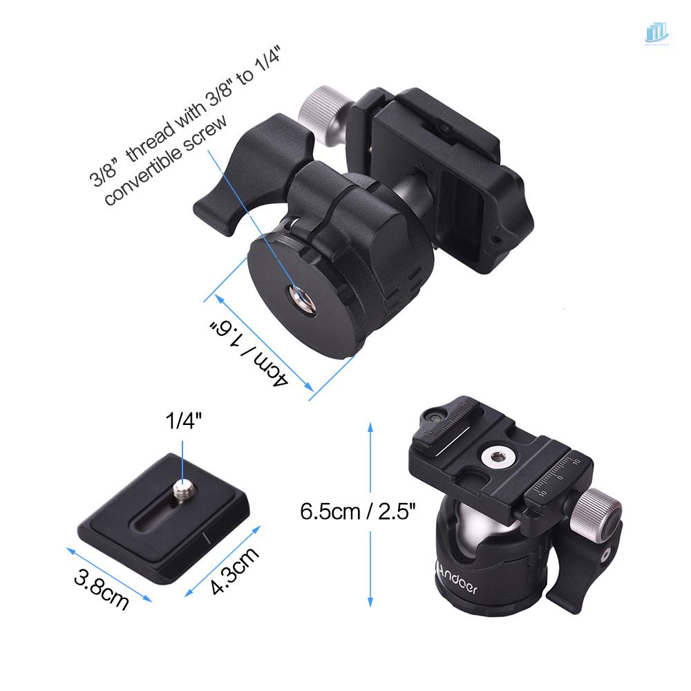 ANDOER Giá Đỡ Ba Chân Mini Để Bàn Kèm Bóng Cho Máy Ảnh Thông Minh