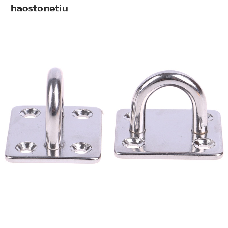 Set 2 Móc Treo Võng Hình Chữ U Bằng Thép Không Gỉ Gắn Tường Chịu Được Sức Nặng