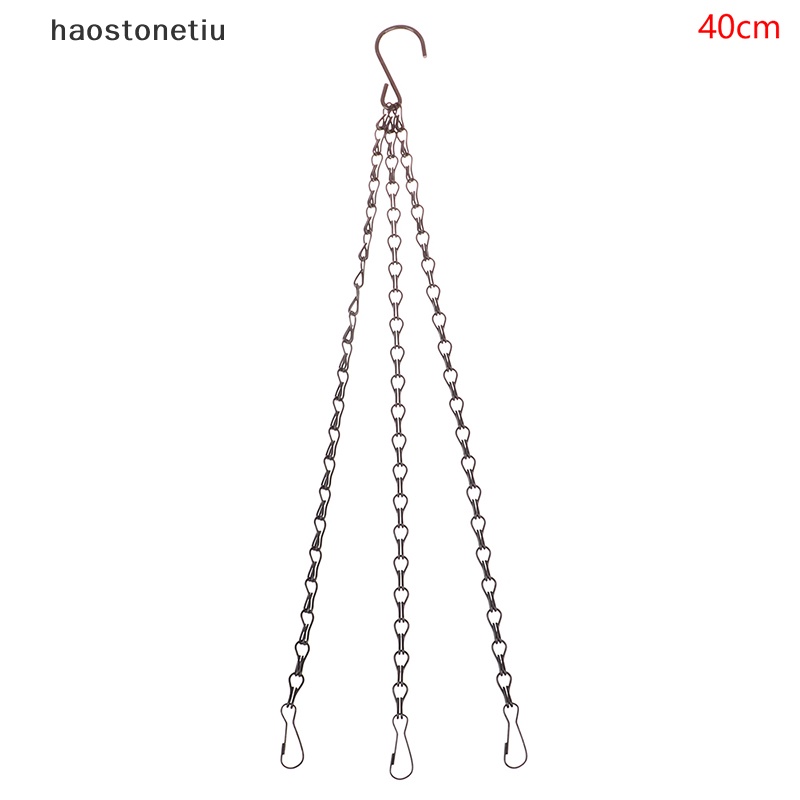 Dây Xích Treo Chậu Hoa 40 / 50cm Kèm 3 Móc Trang Trí Đa Ứng Dụng
