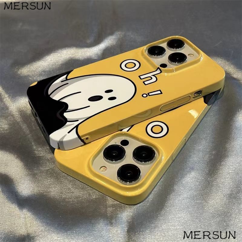Ốp Điện Thoại Cứng Họa Tiết Ma Nhỏ Dễ Thương Cho Iphone 8x Spoof / 7 13Promax / 1114propro12 / 2K7H