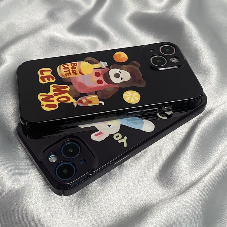 Ốp Điện Thoại Cứng Hình Thỏ Gấu Cho Iphone 137 xr xs 11 8 12Iphone14Pro