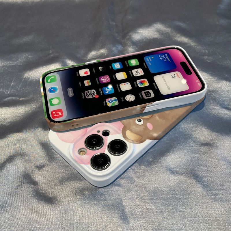 Ốp Lưng Hình Gấu Đáng Yêu Cho 148 Film / / 11promax7 / xriPhone12 / plus13 Apple 1Sv