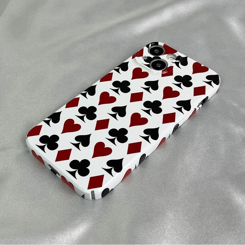 Ốp Điện Thoại Cứng In Hình Lá Bài Poker Cổ Điển Cho Iphone 13 / promaxxs / 11 14 12 Xr8 7 XNT7