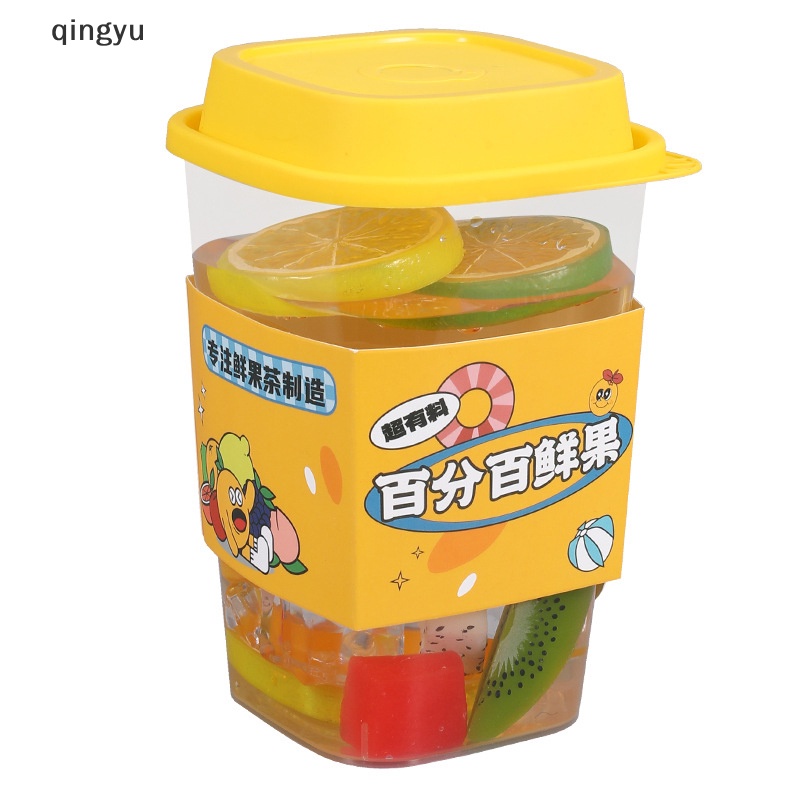 Bình Đựng Nước Trà Sữa Hình Vuông 650ml / 960ml Thiết Kế Nhỏ Gọn Tiện Dụng