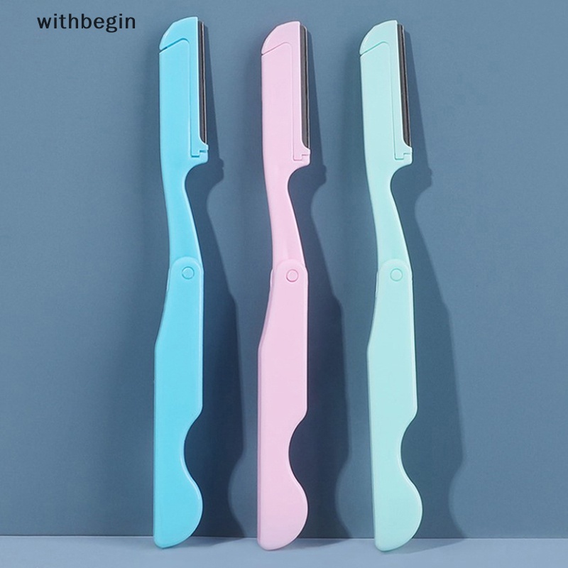 Set 3 Dao Cạo Lông Mày Dạng Gập Tiện Dụng Chất Lượng Cao