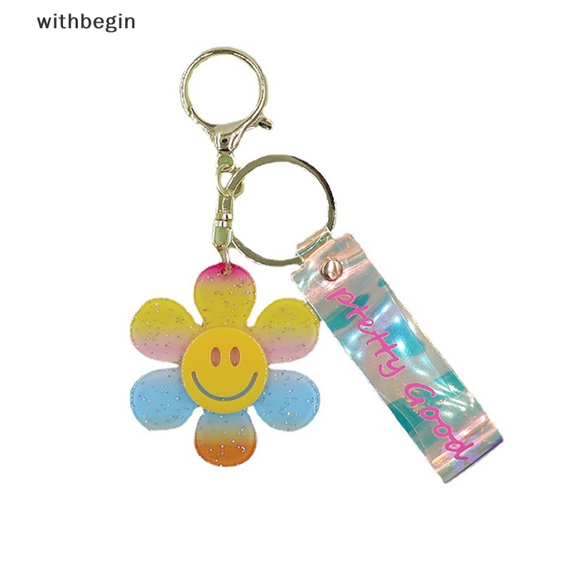 Móc Khóa Hình Hoa Hướng Dương Dễ Thương Dùng Đựng Thẻ Id / Chìa Khóa Cho Nữ