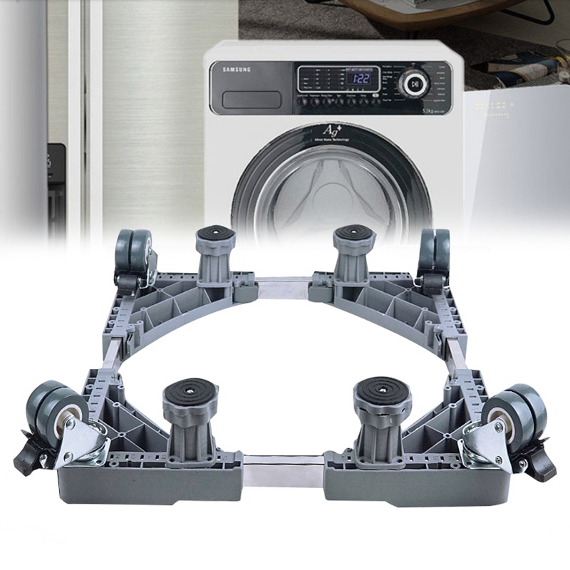 Giá Đỡ Máy Giặt / Tủ Lạnh Có Bánh Xe Di Động Tùy Chỉnh Tiện Dụng Cho Nhà Bếp