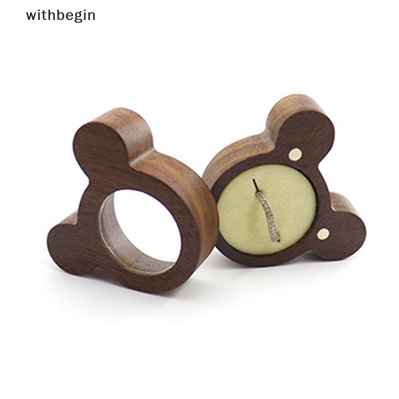 Hộp Đựng Nhẫn Đính Hôn Bằng Gỗ Kích Thước Nhỏ