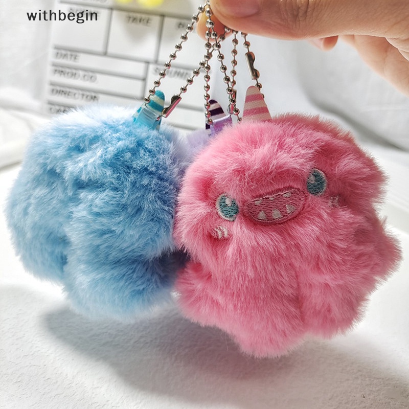 Móc Khóa Hình Kỳ Lân / Quái Vật Nhồi Bông Xinh Xắn Sáng Tạo Dùng Trang Trí Ví