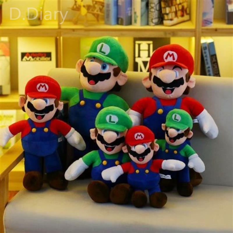 Nhân Vật Super Mario Bros 30cm 30cm Búp Bê Nhồi Bông Hình Mario Và Luigi Dễ Thương dreamdiary