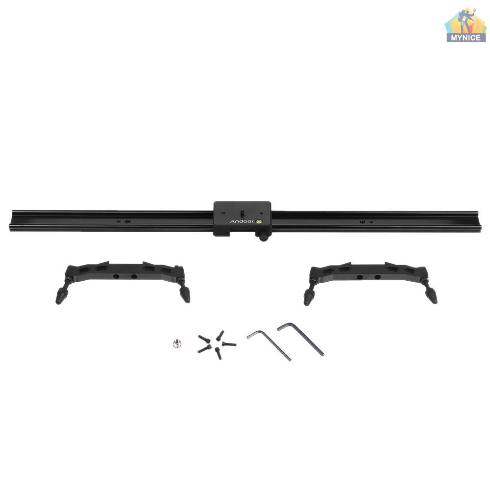 Thanh Trượt Ổn Định Máy Ảnh Andoer 80cm Bằng Hợp Kim Nhôm Màu Đen Tải Trọng Tối Đa 5Kg