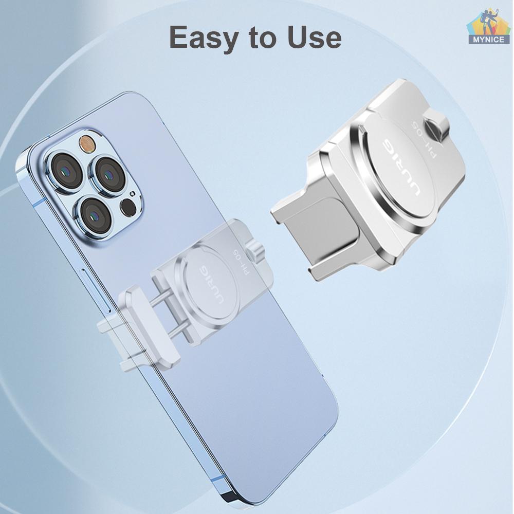 Giá Đỡ Ba Chân Bằng Hợp Kim Nhôm Hít Nam Châm UURIG PH-05 Có Lỗ Ốc Vít 1 / 4 Inch Thay Thế Cho Điện Thoại iPhone 14 / 13 / 12 / 11
