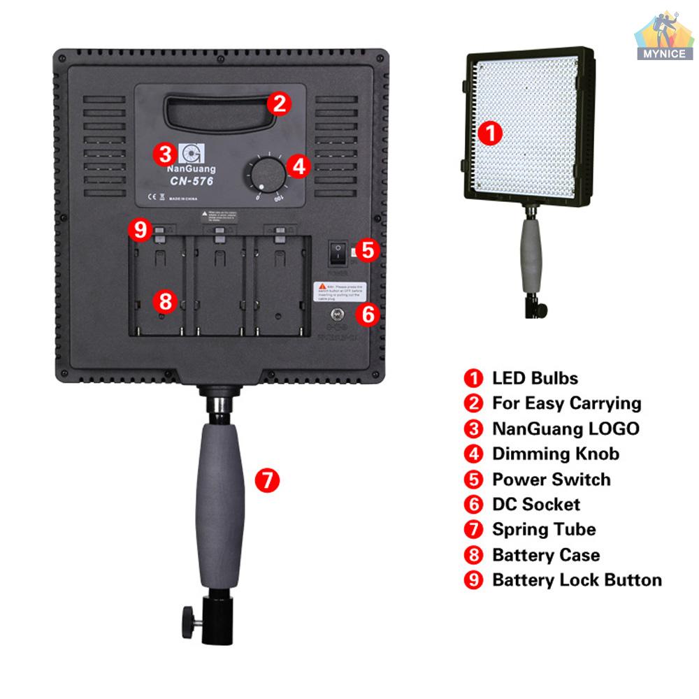 Đèn LED Gắn Máy Ảnh CN-576 CN-576 95 Ultra Chất Lượng Cao