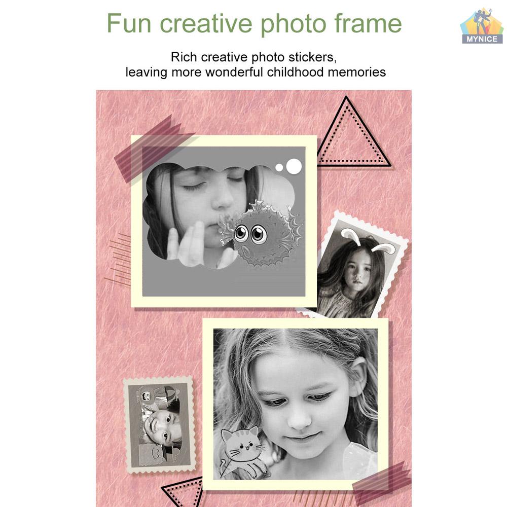 Máy Ảnh Tức Thì WiFi Màn Hình 2.4 Inch 1080P 180P Ghi Hình Tức Thì Cho Bé° Set 12 Bút Màu 4 + 4 + Ống Kính Xoay Bằng Giấy Dành Cho Trẻ Em