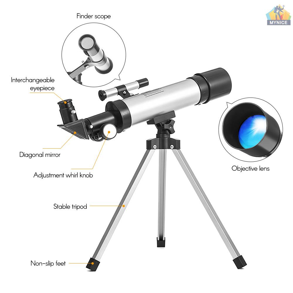 Ống Nhòm Thiên Văn 90X Với Kính Lúp Có Thể Điều Chỉnh Dành Cho Trẻ Em Mới Bắt Đầu