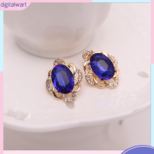 Bộ Vòng cổ + Bông Tai Đính Đá Thời Trang Cho Nữ