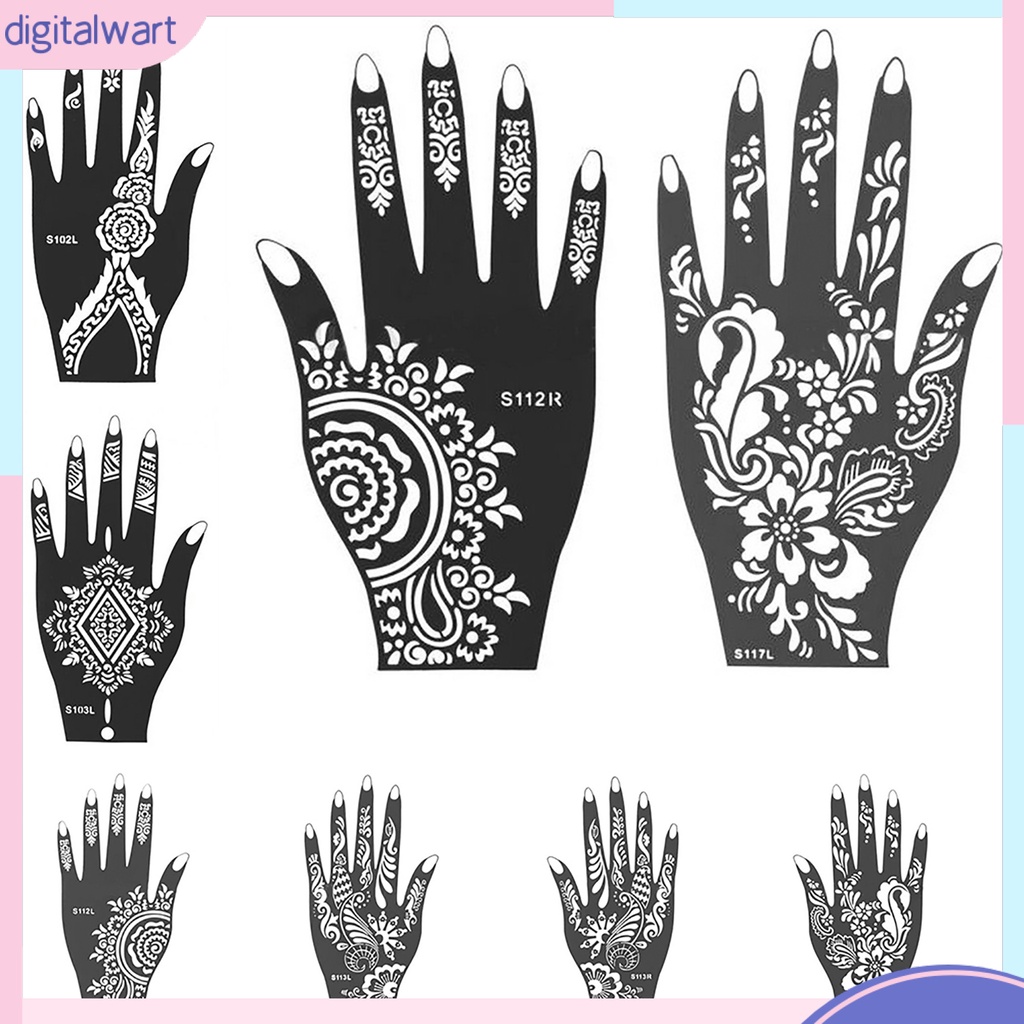 Hình Xăm Tạm Thời Henna Mehndi Ấn Độ Cho Nữ