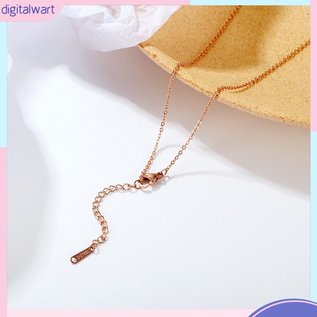 Vòng cổ Mặt Hình Trái Tim Đính Đá Lấp Lánh Thanh Lịch Thời Trang Cho Nữ