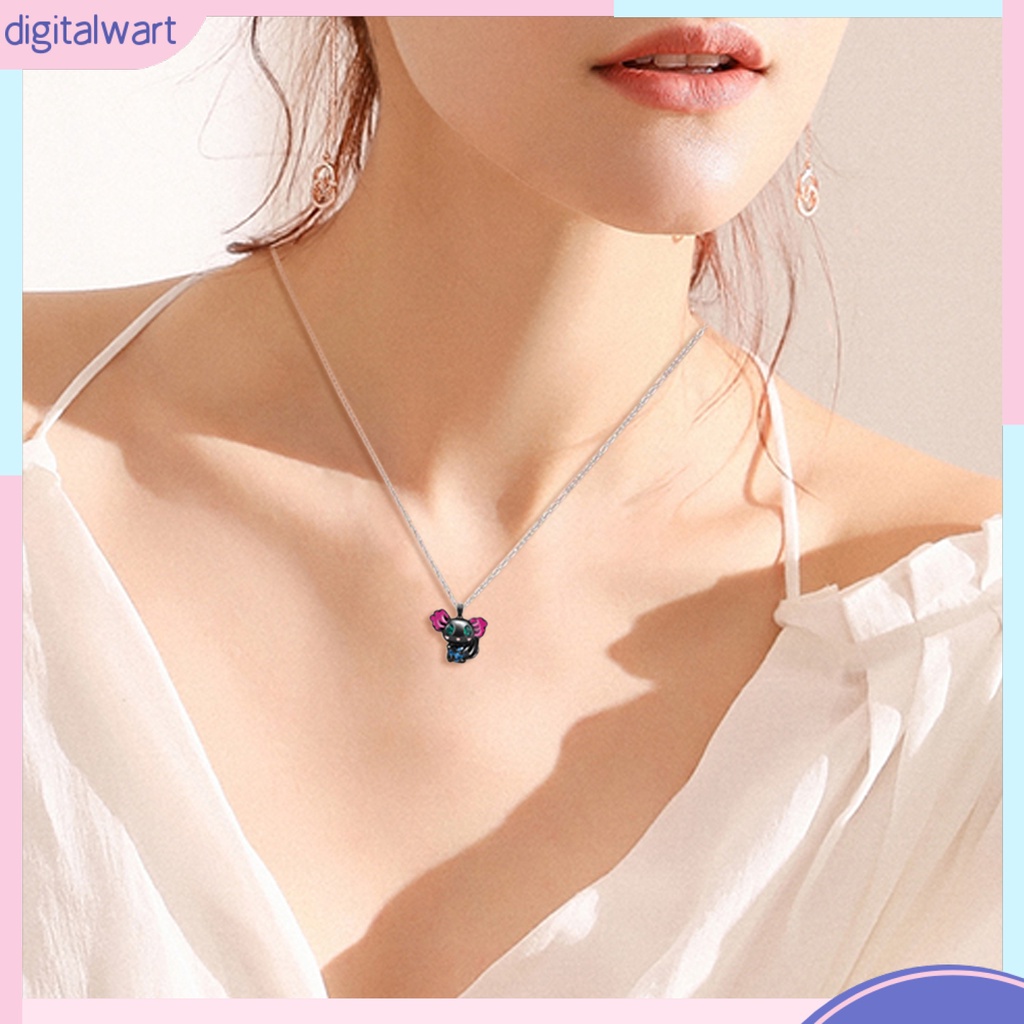 [IGT] Vòng cổ Mặt Pha Lê Giả Pha Lê Sáng Hình Trái Tim Có Thể Điều Chỉnh Phù Hợp Làm Quà Sinh Nhật Dễ Thương Trang Sức Hàng Ngày Cho Nữ