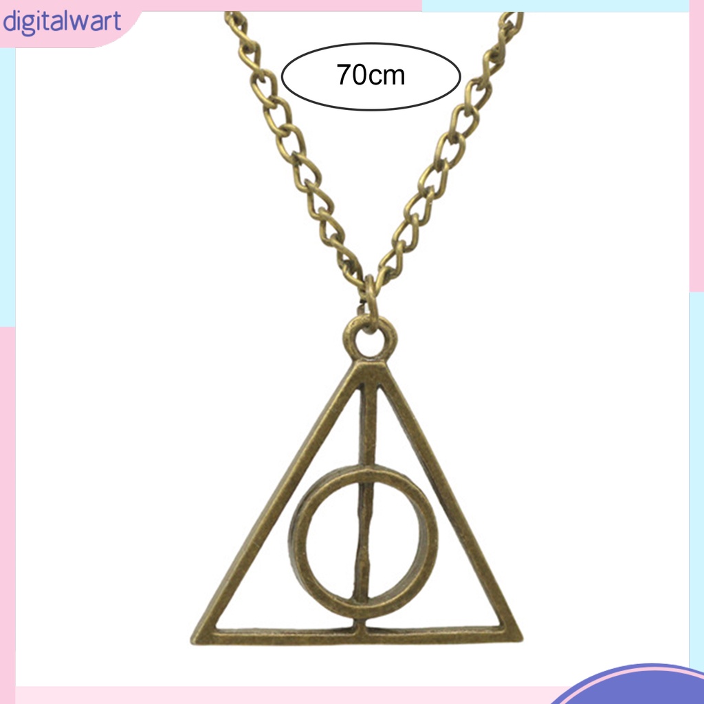 Vòng cổ Mặt Tam Giác Tròn / Tam Giác Khoét Rỗng Mạ Điện Phong Cách Retro Tối Giản Thích Hợp Làm Quà Tặng Trang Sức Hàng Ngày Cho Bạn Gái