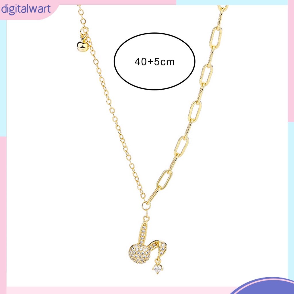[IGT] Vòng cổ Mạ Vàng / Bạc Mặt Hình Thỏ Cung Hoàng Đạo Đính Đá Zircon Dễ Thương Không Gây Dị Ứng Thời Trang Cho Nữ