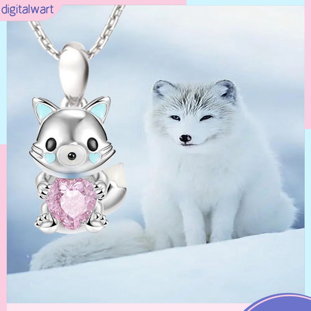 Vòng cổ Mặt Hình Cá Ngựa / Thỏ / Cáo Hoạt Hình Đính Đá Thời Trang Cho Nữ