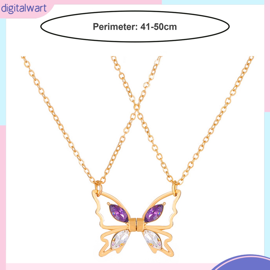 [IGT] Vòng cổ Mặt Hình Bướm Rỗng Mạ Điện Thanh Lịch Lên Màu Nhanh Thời Trang Cho Nữ