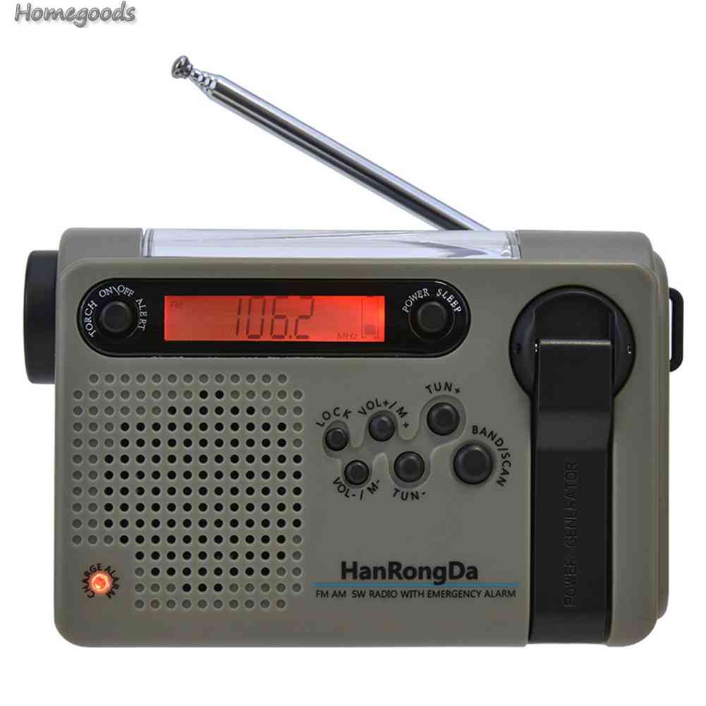 Radio AM / FM / SW Sử Dụng Năng Lượng Mặt Trời Tích Hợp Đèn Pin LED Toàn Diện 2023