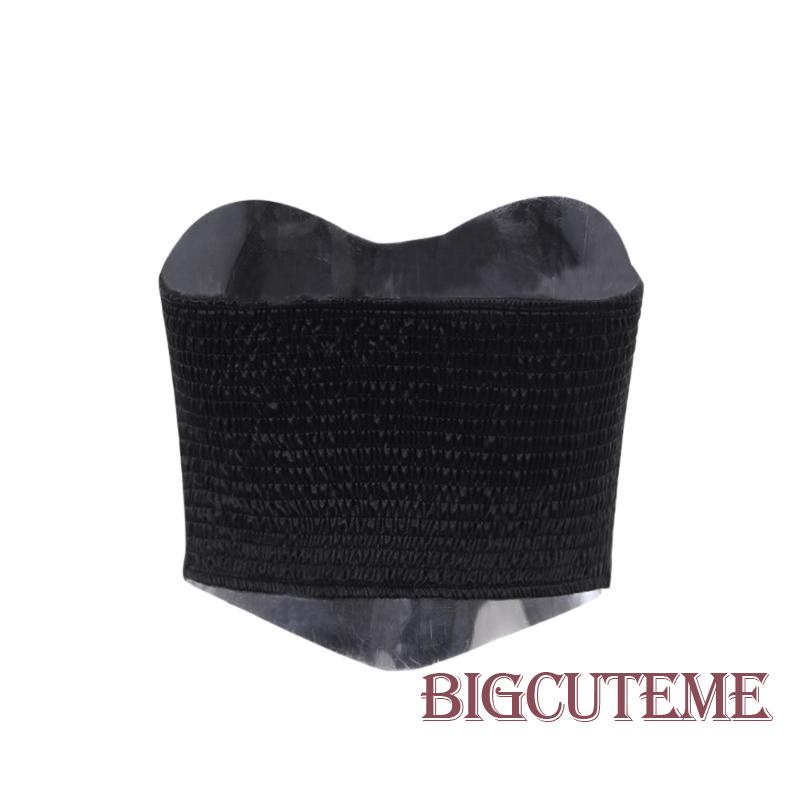 [] - Áo Ống Màu Trơn Hở Lưng Ôm Dáng Thời Trang Đi Tiệc Mùa Hè Màu Trắng / Đen Cho Nữ