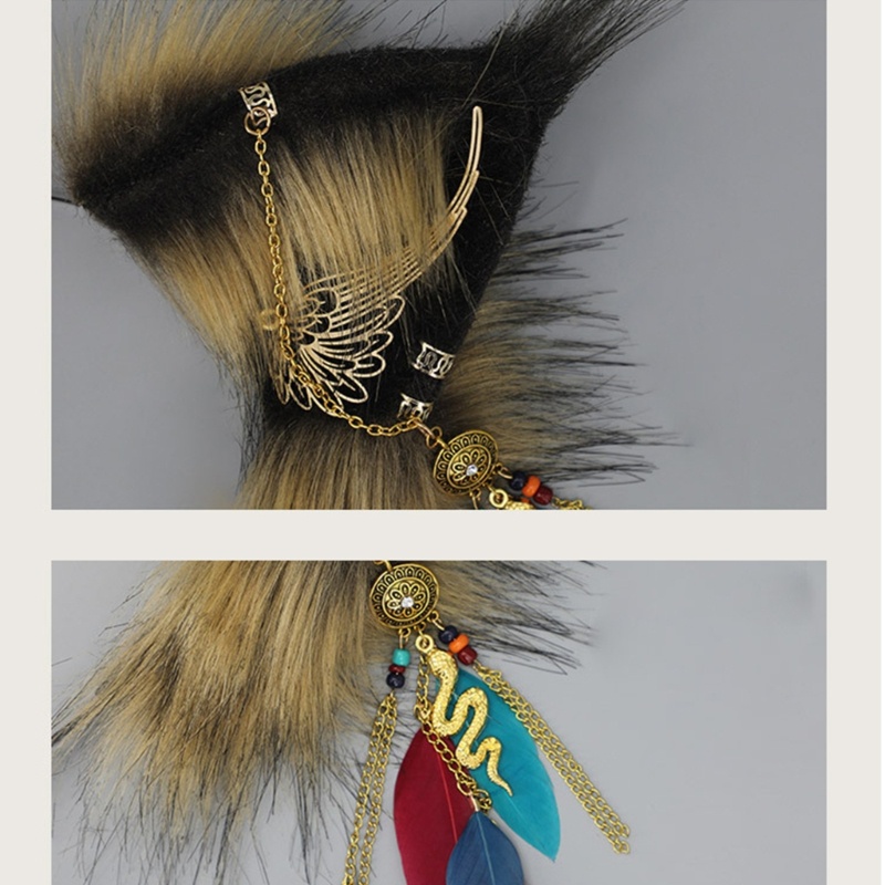 Băng Đô Tai Cáo Tua Rua Hóa Trang Lolita