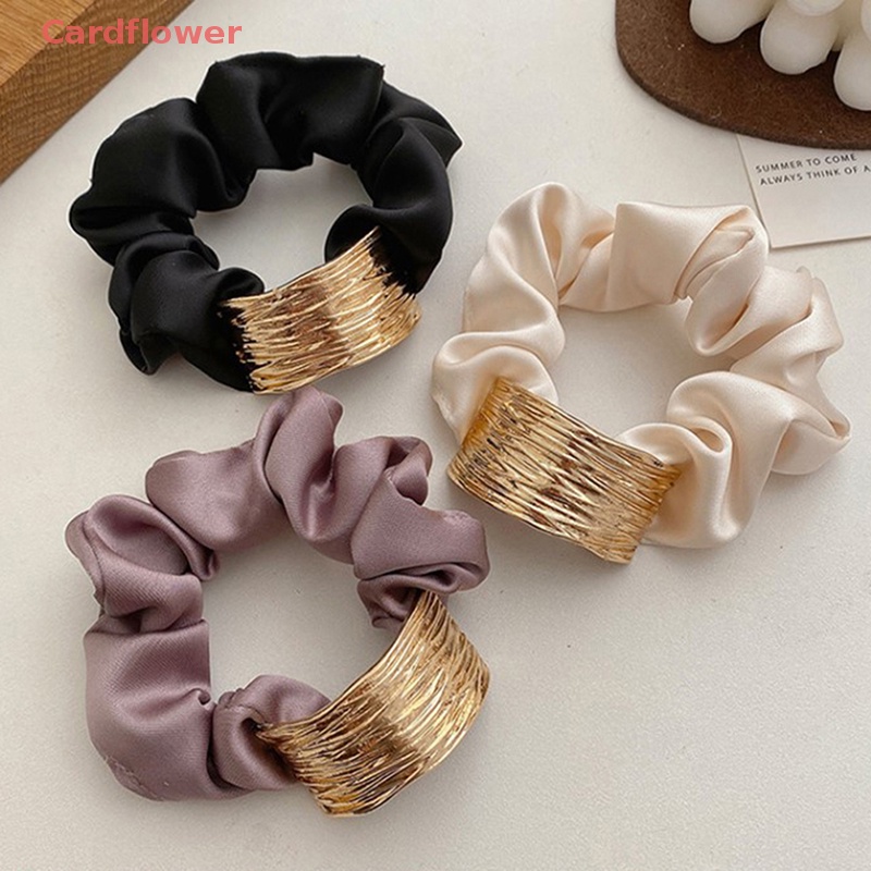 Dây Cột Tóc Cao Su Bản Lớn Bằng Kim Loại Thời Trang Hàn Quốc 2022 Mới