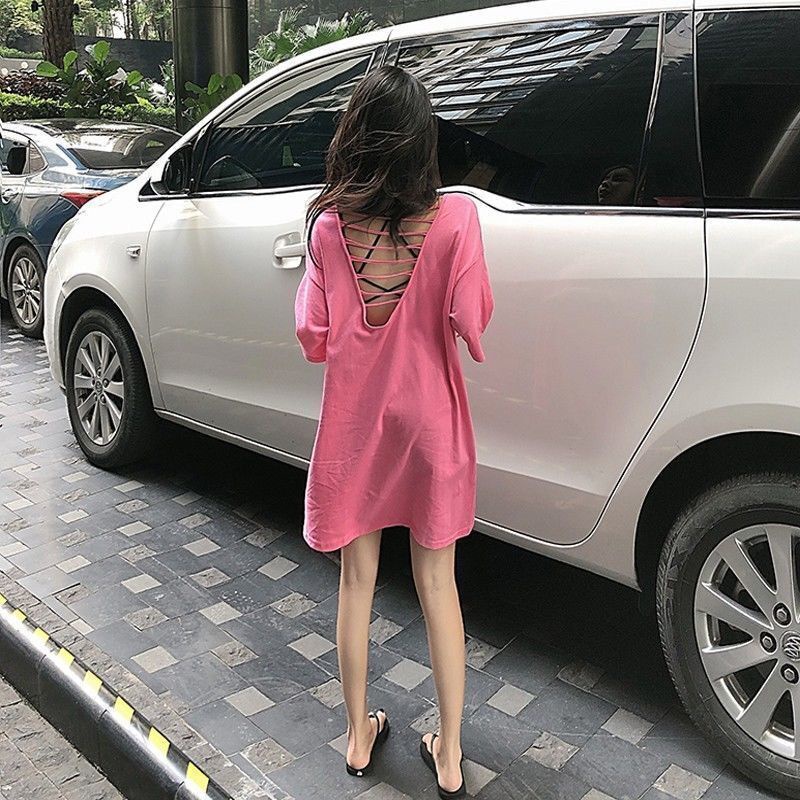 Đầm Midi Tay Lửng Dáng Rộng Thời Trang Dành Cho Nữ