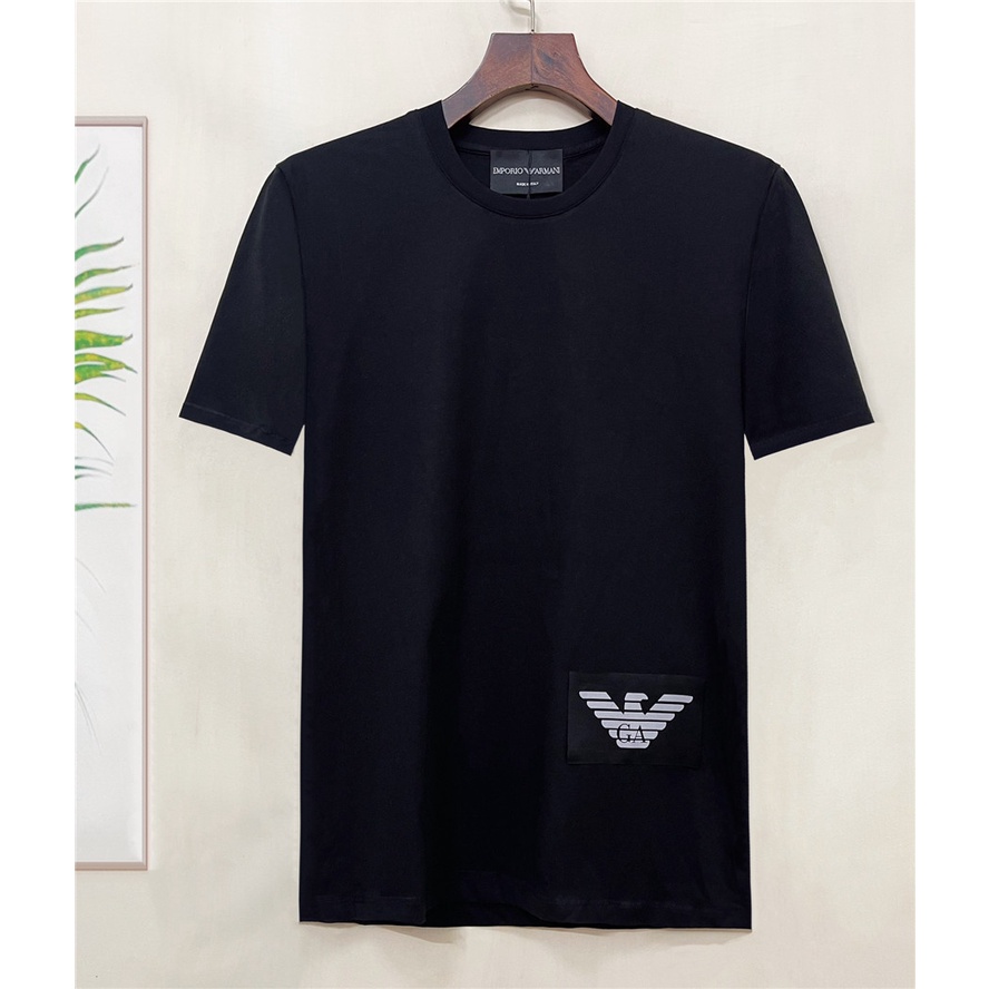Áo Thun Nam Ngắn Tay Thêu logo Armani1 Size S-4XL