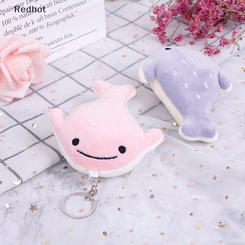 &lt; Redhot &gt; Đồ Chơi Cá Voi Nhồi Bông Đầu Phẳng Đáng Yêu