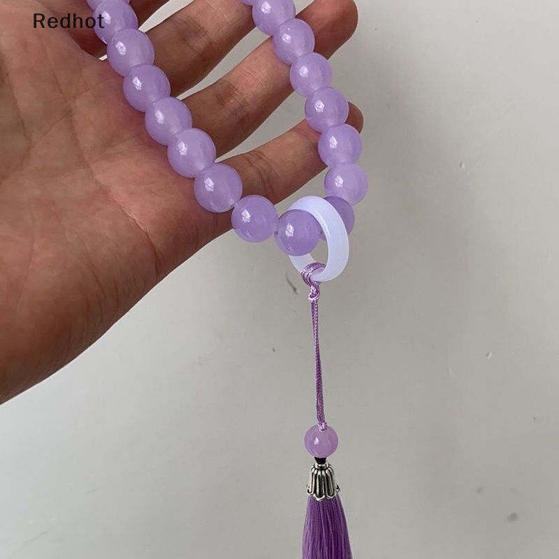 Chuỗi Hạt Phật Giáo Tây Tạng Mala Rosary Tây Tạng &lt; Redhot &gt; Vòng Đeo Tay Bằng Thủy Tinh Tự Nhiên Phối Tua Rua Cho Nam Và Nữ
