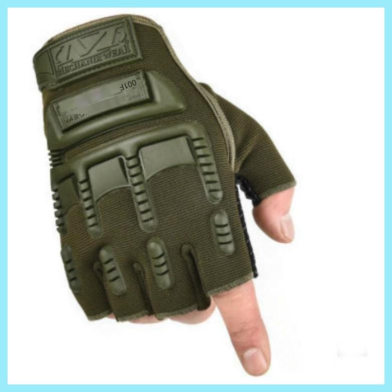 Găng Tay Nửa Ngón Bằng Nylon Chống Trượt Chống Mài Mòn Thoáng Khí Có Thể Điều Chỉnh Dành Cho Đạp Xe Leo Núi tdevn T