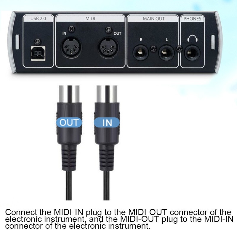 Doemidi Dây Cáp MIDI Sang USB Cho Hệ Thống Âm Nhạc Điện Tử Android MAC Windows