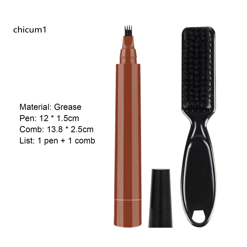 Set 2 Bút Sáp Vuốt Râu / Lông Mày Chống Nước Chống Mồ Hôi Cho Nam